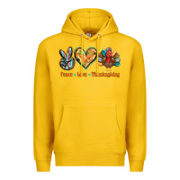 Lemon peace love thanksgiving Premium Hoodie - BarkalooDesign