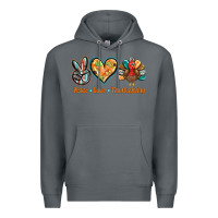 Rock peace love thanksgiving Premium Hoodie - BarkalooDesign