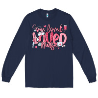 Navy one loved nurse valentine's day Long Sleeve Tee - MaliasSmallBusiness