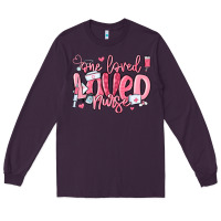 Plum one loved nurse valentine's day Long Sleeve Tee - MaliasSmallBusiness