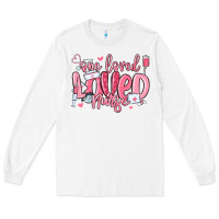 White one loved nurse valentine's day Long Sleeve Tee - MaliasSmallBusiness