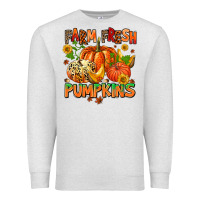 Oatmeal Heather farm fresh pupkins Premium Sweatshirt - AdoDesignShop