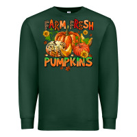 Sports Green farm fresh pupkins Premium Sweatshirt - AdoDesignShop
