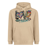 Mushroom love autism Heavyweight Hoodie - SublimationCraftShop
