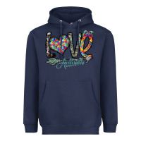 Navy love autism Heavyweight Hoodie - SublimationCraftShop