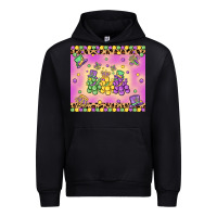 Black mardi gras bead dogs Urban Hoodie - MaliasSmallBusiness