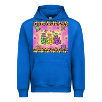 Cobalt mardi gras bead dogs Urban Hoodie - MaliasSmallBusiness