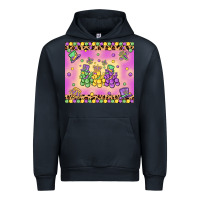 Navy mardi gras bead dogs Urban Hoodie - MaliasSmallBusiness