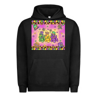 Pigment Black mardi gras bead dogs Urban Hoodie - MaliasSmallBusiness