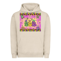 Pigment French Oak mardi gras bead dogs Urban Hoodie - MaliasSmallBusiness
