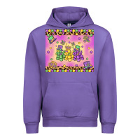 Tulip mardi gras bead dogs Urban Hoodie - MaliasSmallBusiness