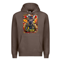 Coffee firefighter axe and ladder Premium Hoodie - LillyAllenDesigns