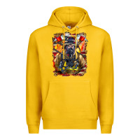 Lemon firefighter axe and ladder Premium Hoodie - LillyAllenDesigns