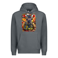 Rock firefighter axe and ladder Premium Hoodie - LillyAllenDesigns