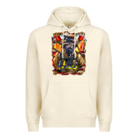 Sandshell firefighter axe and ladder Premium Hoodie - LillyAllenDesigns