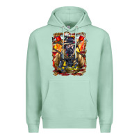 Seafoam firefighter axe and ladder Premium Hoodie - LillyAllenDesigns
