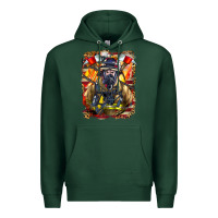 Sports Green firefighter axe and ladder Premium Hoodie - LillyAllenDesigns