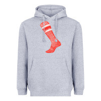 Heather Grey red sock fa element 2 Heavyweight Hoodie - FaDigitalArtStudio