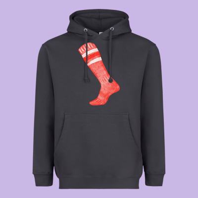 Red Sock Fa Element 2 Heavyweight Hoodie Designed By Fadigitalartstudio