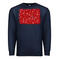 Navy bandana background Premium Sweatshirt - AdoDesignShop
