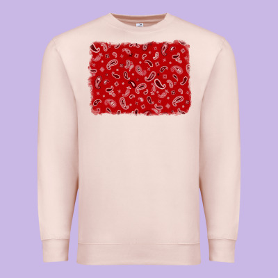 Bandana Background Premium Sweatshirt Designed By Adodesignshop