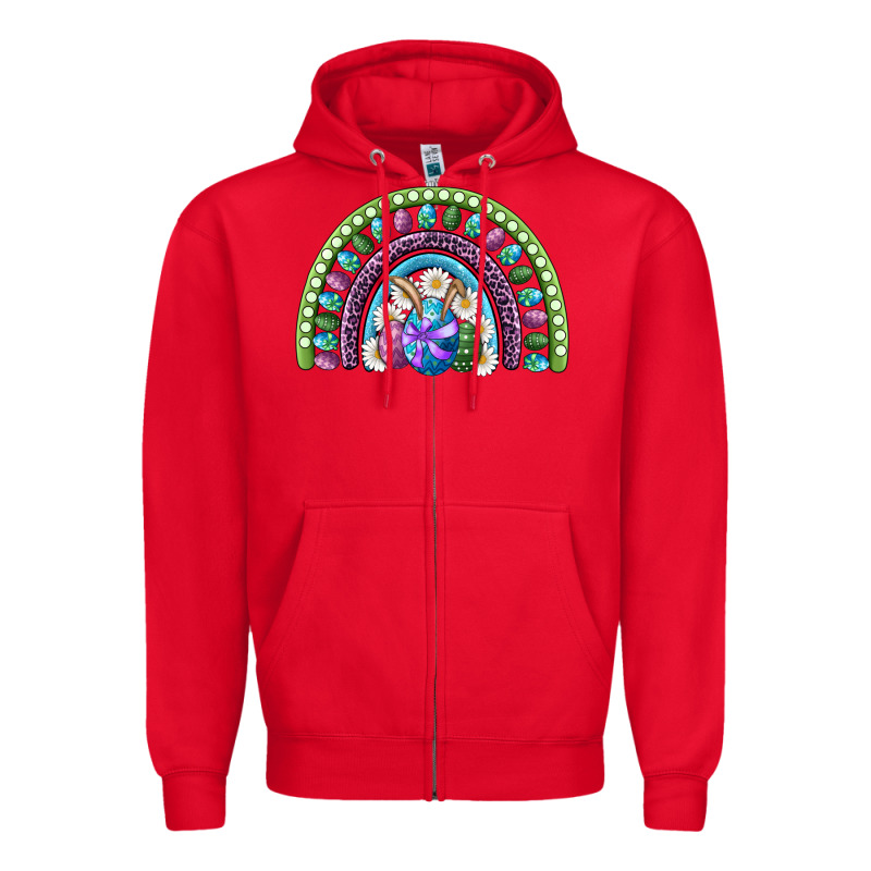 Easter Rainbow Zipper Hoodie by RanaPortraitStore | Teevron