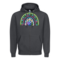 Smoke easter rainbow Zipper Hoodie - RanaPortraitStore