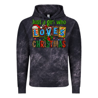 Cloud Black just a girl who loves christmas Vintage Hoodie - AdoDesignShop
