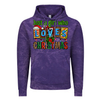 Cloud Purple just a girl who loves christmas Vintage Hoodie - AdoDesignShop