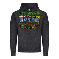 Vintage Black just a girl who loves christmas Vintage Hoodie - AdoDesignShop