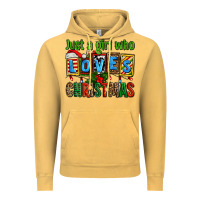 Vintage Mustard just a girl who loves christmas Vintage Hoodie - AdoDesignShop