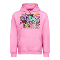 Fuchsia Pink every bunnys favorite teacher Urban Hoodie - MaliasSmallBusiness