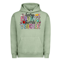 Pigment Oil Green every bunnys favorite teacher Urban Hoodie - MaliasSmallBusiness