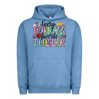 Pigment Pebble Blue every bunnys favorite teacher Urban Hoodie - MaliasSmallBusiness