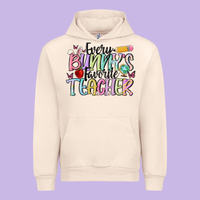 Every Bunnys Favorite Teacher Urban Hoodie Designed By Maliassmallbusiness