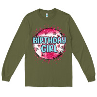 Army Green birthday girl Long Sleeve Tee - MaliasSmallBusiness