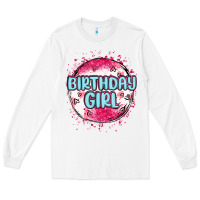 White birthday girl Long Sleeve Tee - MaliasSmallBusiness