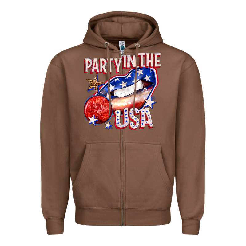Party In The Usa Billie Wilder Zipper Hoodie by texasbilliewilder | Teevron