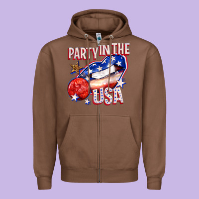 Zipper Hoodie party in the usa billie wilder