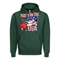 Sports Green party in the usa billie wilder Zipper Hoodie - texasbilliewilder