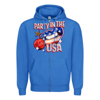True Royal party in the usa billie wilder Zipper Hoodie - texasbilliewilder