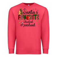 Cardinal santa's favorite student assistant Premium Sweatshirt - AdoDesignShop