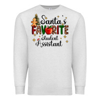 Oatmeal Heather santa's favorite student assistant Premium Sweatshirt - AdoDesignShop