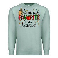 Seafoam santa's favorite student assistant Premium Sweatshirt - AdoDesignShop