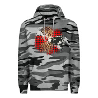 Slate Camo leopard cowhide Christmas plaid patches Premium Hoodie - Jasminsmagicworld