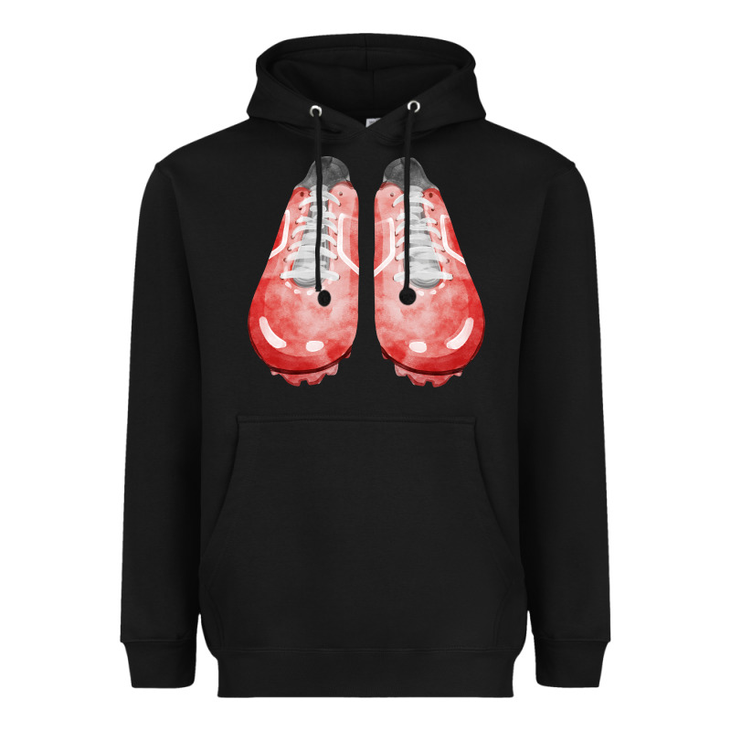 Red Cleats Fa Element 3 Heavyweight Hoodie by FaDigitalArtStudio | Teevron