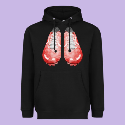 Red Cleats Fa Element 3 Heavyweight Hoodie Designed By Fadigitalartstudio