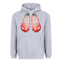 Heather Grey red cleats fa element 3 Heavyweight Hoodie - FaDigitalArtStudio