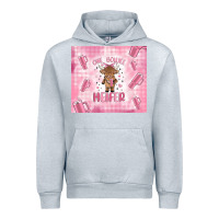 Heather Grey one boujee heifer Urban Hoodie - MaliasSmallBusiness