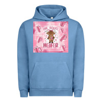 Pigment Pebble Blue one boujee heifer Urban Hoodie - MaliasSmallBusiness